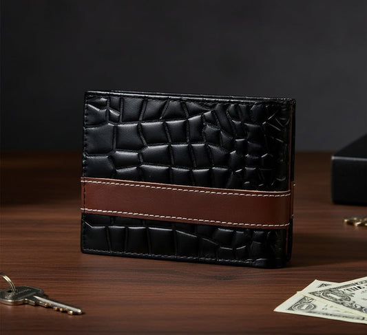 Croc Leather Wallet